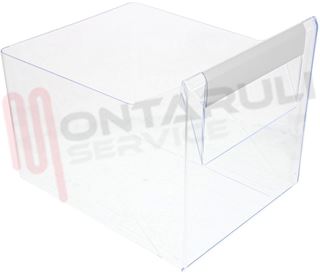 Immagine di CASSETTO VERDURA TRASPARENTE 220X280X180/225MM. NEUTRO 7902