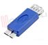Immagine di ADATTATORE USB 3.0 TIPO A FEMMINA / TIPO MICRO B MASCHIO