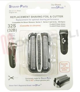 Immagine di TESTINA E COLTELLI COMBIPAK 32S SERIE 3 SILVER COMPATIBILE