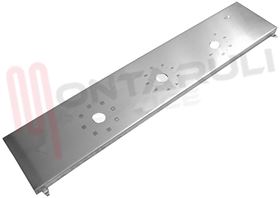 Visualizza i dettagli per CRUSCOTTO FORNO INOX  595X125MM. Immagine di CRUSCOTTO FORNO INOX  595X125MM.