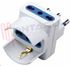 Immagine di ADATTATORE TRIPLO/SCHUKO 16A 2P+T BIANCO