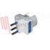Immagine di ADATTATORE TRIPLO/SCHUKO 16A 2P+T BIANCO