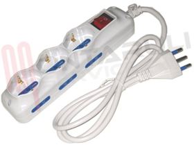 Visualizza i dettagli per PRESA MULTIPLA 3PR. SCHUKO+6PRESE BIVALENTI C/INTERRUTOR 16A Immagine di PRESA MULTIPLA 3PR. SCHUKO+6PRESE BIVALENTI C/INTERRUTOR 16A