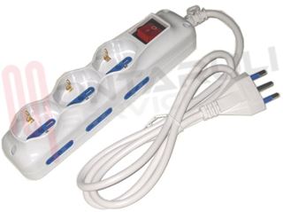Immagine di PRESA MULTIPLA 3PR. SCHUKO+6PRESE BIVALENTI C/INTERRUTOR 16A