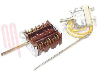 Immagine di COMMUTATORE FORNO 1+R+3 E TERMOSTATO 295°C PERNO L=50MM