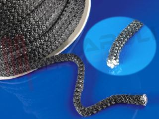 Immagine di GUARNIZIONE TRECCIA TENUTA TRICOTEX NERA DIAM.12MM.