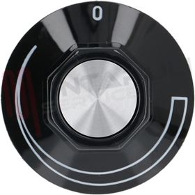 Visualizza i dettagli per MANOPOLA NERA Ø 50 MM. SERIGRAFATA Immagine di MANOPOLA NERA Ø 50 MM. SERIGRAFATA