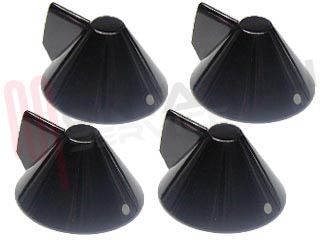 Immagine di KIT MANOPOLA FUOCO NERA D.6MM. CF.4PZ.
