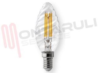 Immagine di LAMPADA TORTIGLIONE LED CHIARA E14 4W 230V 3000°K
