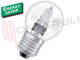 Visualizza i dettagli per LAMPADA SFERA ALOGENA CHIARA E27 42W 230V (RESA/55W) Immagine di LAMPADA SFERA ALOGENA CHIARA E27 42W 230V (RESA/55W)