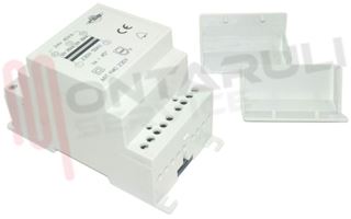 Immagine di TRASFORMATORE DIN/PARETE 40VA 220V 12/24V 3 MODULI APRIPORTA