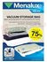 Immagine di BUSTA CM. 60X90 SALVASPAZIO PZ.1 VBC04 VACUUM STORAGE BAG