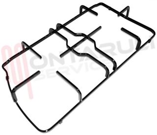 Immagine di GRIGLIA 2 FUOCHI PIATTINA NERA 422X212MM. DX FRANKE
