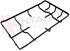 Immagine di GRIGLIA 2 FUOCHI PIATTINA NERA 390X230MM. CENTRALE FRANKE