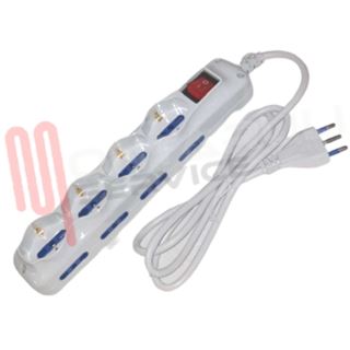 Immagine di PRESA MULTIPLA 4PR. SCHUKO+6PRESE BIVALENTI C/INTERRUTOR 16A