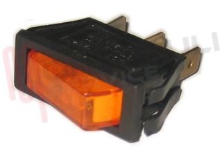 Immagine di INTERRUTTORE STRETTO LUMINOSO GIALLO 16A