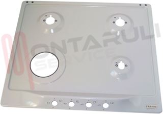 Immagine di PIANO DI LAVORO 4 FUOCHI ALLUMINIO 590X510MM.