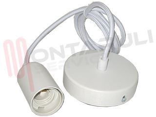 Immagine di PENDANT IN METALLO BIANCO OPACO L=1,5MT.