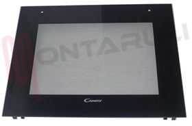 Visualizza i dettagli per VETRO FORNO CON FORI  MANIGLIA ALT.470X595MM. NERO Immagine di VETRO FORNO CON FORI  MANIGLIA ALT.470X595MM. NERO