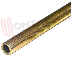 Visualizza i dettagli per TUBO FILETTATO IN OTTONE PER LAMPADARI L=20CM. Immagine di TUBO FILETTATO IN OTTONE PER LAMPADARI L=20CM.