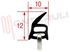 Immagine di GUARNIZIONE PORTA FORNO 4 LATI MAXI 640X370MM.