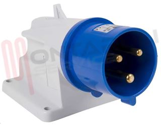 Immagine di SPINA FISSA PARETE CEE 90° 2P+T 32A 220V IP44