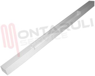 Immagine di MANIGLIA FRIGO INCASSO BIANCA PORTA CANTINA 590X36MM.