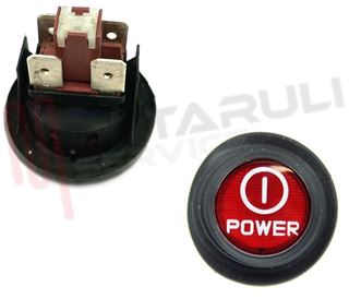 Immagine di INTERRUTTORE BIPOLARE LUMINOSO TONDO ''POWER''