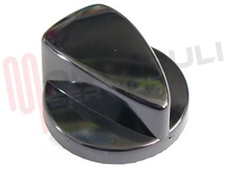 Immagine di MANOPOLA FUOCO NERA LUCIDA INDESIT RESTYLING D.6MM.