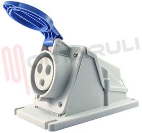 Visualizza i dettagli per PRESA FISSA PARETE CEE 90° 2P+T 32A 250V IP44 BLU GEWISS Immagine di PRESA FISSA PARETE CEE 90° 2P+T 32A 250V IP44 BLU GEWISS