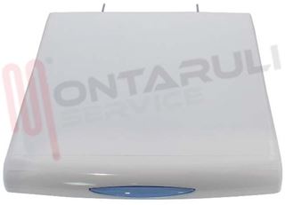 Immagine di COPERCHIO COMPLETO CON MANIGLIA LAVATRICE BIANCO 400X460MM.