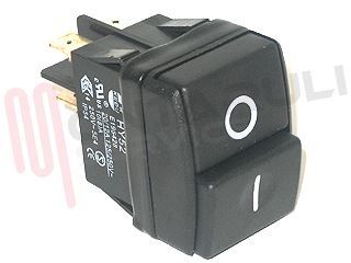 Immagine di INTERRUTTORE BIPOLARE 30X22MM. NERO O-I