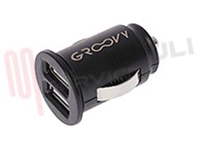 Visualizza i dettagli per CARICATORE NERO DOPPIO USB 2,4A SPINA ACCENDISIGARI Immagine di CARICATORE NERO DOPPIO USB 2,4A SPINA ACCENDISIGARI