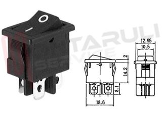 Immagine di INTERRUTTORE BIPOLARE NERO 13A 250V