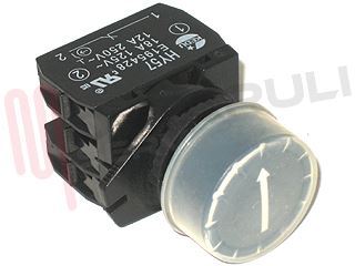Immagine di PULSANTE Ø 22MM. NERO 2 CONTATTI 1NO/1NC SIMBOLO FRECCIA