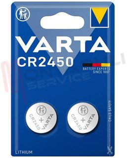 Immagine di BATTERIA 3V CR2450 LITIO BLISTER 2 PEZZI