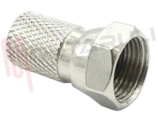 Immagine di CONNETTORE F MASCHIO A VITE PER CAVO D.5,6MM