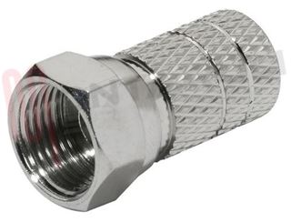 Immagine di CONNETTORE F MASCHIO A VITE PER CAVO D.6,6MM