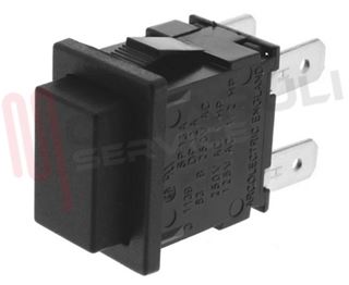 Immagine di INTERRUTTORE PUSH TASTO NERO 19X13 BIPOLARE