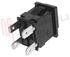 Immagine di INTERRUTTORE PUSH TASTO NERO 19X13 BIPOLARE