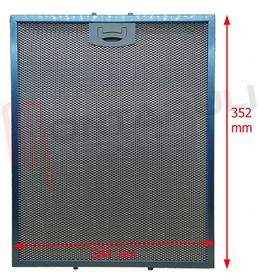Visualizza i dettagli per FILTRO CAPPA IN ALLUMINIO 352X284X8MM. Immagine di FILTRO CAPPA IN ALLUMINIO 352X284X8MM.
