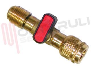 Immagine di RUBINETTO GAS 3/8 SAE MASCHIO/ FEMMINA 1/4 SAE
