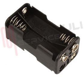 Visualizza i dettagli per PORTABATTERIA 4 AA STILO Immagine di PORTABATTERIA 4 AA STILO