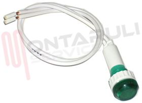 Visualizza i dettagli per SEGNALATORE FILET. 9,5MM CON FILI 250V VERDE Immagine di SEGNALATORE FILET. 9,5MM CON FILI 250V VERDE