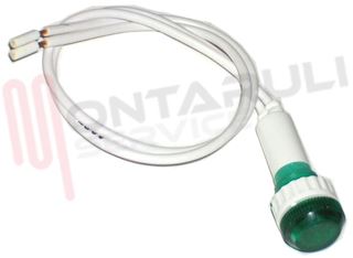 Immagine di SEGNALATORE FILET. 9,5MM CON FILI 250V VERDE