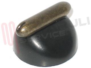 Immagine di MANOPOLA RUSTICA ANTRACITE-OTTONE DIAM. 6MM.