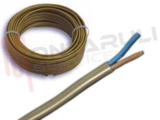 Immagine di CAVO VINILGOMMA PIATTO 2X0,75MMQ ORO H05VVH2-F