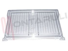 Visualizza i dettagli per RIPIANO TRASPARENTE CON GUIDE Y54 465X300MM. Immagine di RIPIANO TRASPARENTE CON GUIDE Y54 465X300MM.