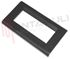 Immagine di PLACCA IN ABS SERIE "CLICK" 4 FORI NERA