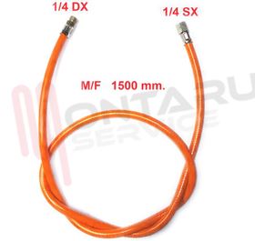 Visualizza i dettagli per TUBO GAS MT.1,5 ATTACCO 1/4 DX MAS. - 1/4 SX FEM. ARANCIONE Immagine di TUBO GAS MT.1,5 ATTACCO 1/4 DX MAS. - 1/4 SX FEM. ARANCIONE